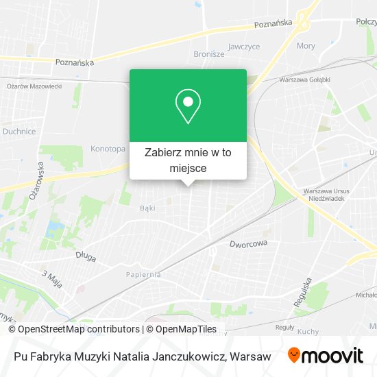 Mapa Pu Fabryka Muzyki Natalia Janczukowicz