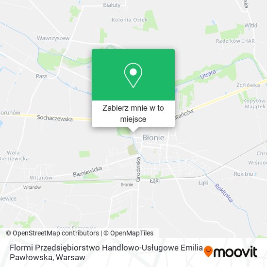 Mapa Flormi Przedsiębiorstwo Handlowo-Usługowe Emilia Pawłowska