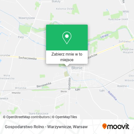 Mapa Gospodarstwo Rolno - Warzywnicze