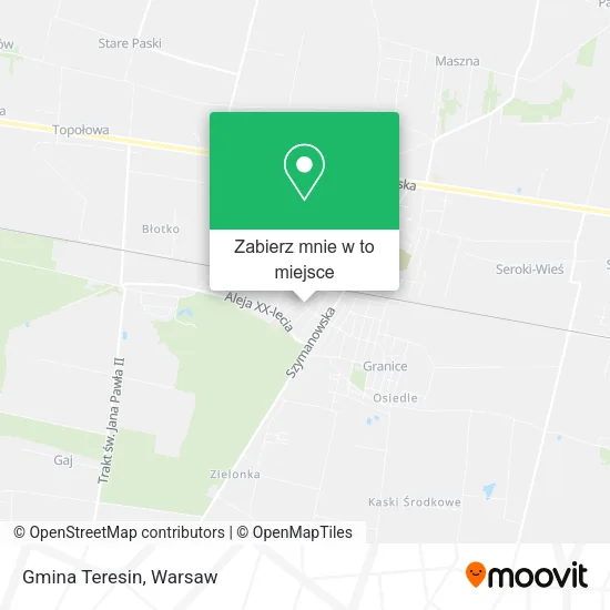 Mapa Gmina Teresin