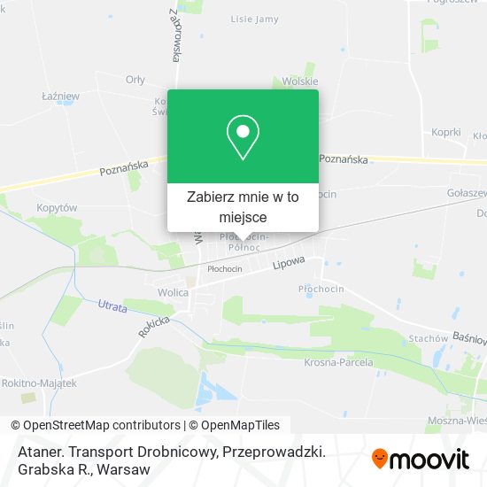 Mapa Ataner. Transport Drobnicowy, Przeprowadzki. Grabska R.