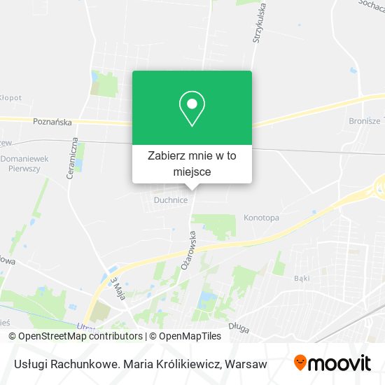 Mapa Usługi Rachunkowe. Maria Królikiewicz