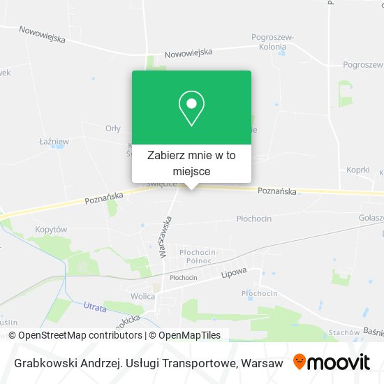 Mapa Grabkowski Andrzej. Usługi Transportowe