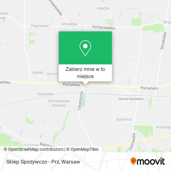 Mapa Sklep Spozywczo - Prz