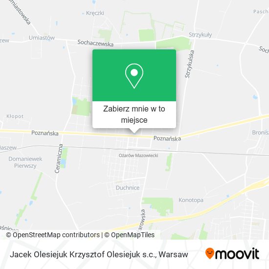 Mapa Jacek Olesiejuk Krzysztof Olesiejuk s.c.