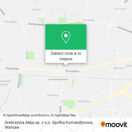 Mapa Srebrzysta Aleja sp. z o.o. Spółka Komandytowa