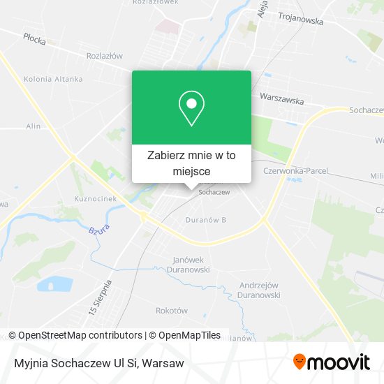 Mapa Myjnia Sochaczew Ul Si