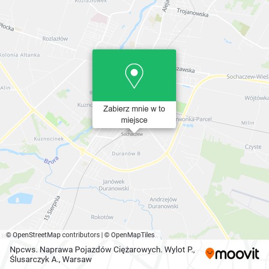 Mapa Npcws. Naprawa Pojazdów Ciężarowych. Wylot P., Ślusarczyk A.