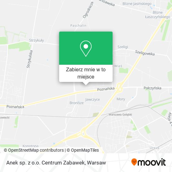 Mapa Anek sp. z o.o. Centrum Zabawek