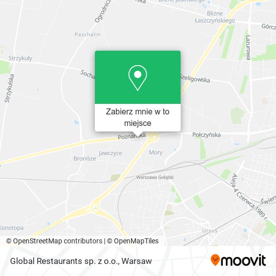 Mapa Global Restaurants sp. z o.o.