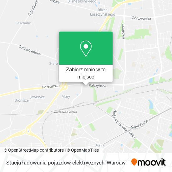 Mapa Stacja ładowania pojazdów elektrycznych