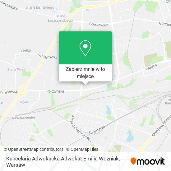 Mapa Kancelaria Adwokacka Adwokat Emilia Woźniak