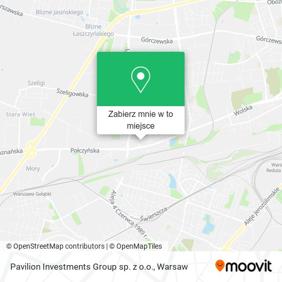 Mapa Pavilion Investments Group sp. z o.o.