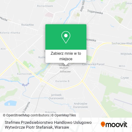 Mapa Stefmex Przedsiebiorstwo Handlowo Uslugowo Wytwórcze Piotr Stefaniak