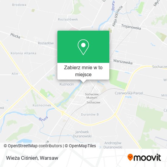 Mapa Wieża Ciśnień