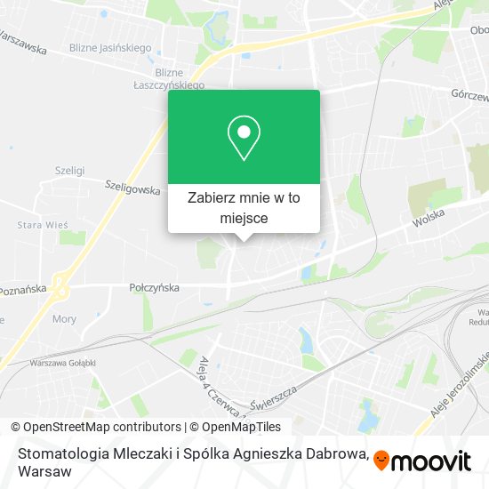 Mapa Stomatologia Mleczaki i Spólka Agnieszka Dabrowa