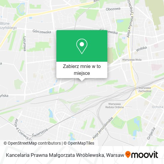 Mapa Kancelaria Prawna Małgorzata Wróblewska