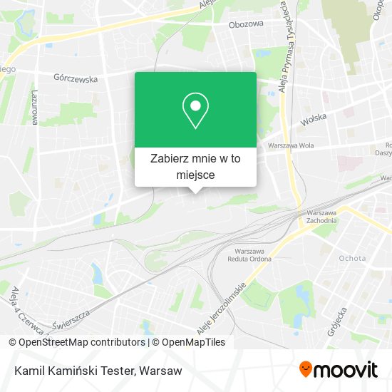 Mapa Kamil Kamiński Tester