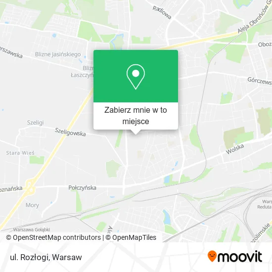 Mapa ul. Rozłogi