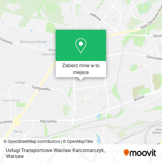 Mapa Usługi Transportowe Wacław Karczmarczyk