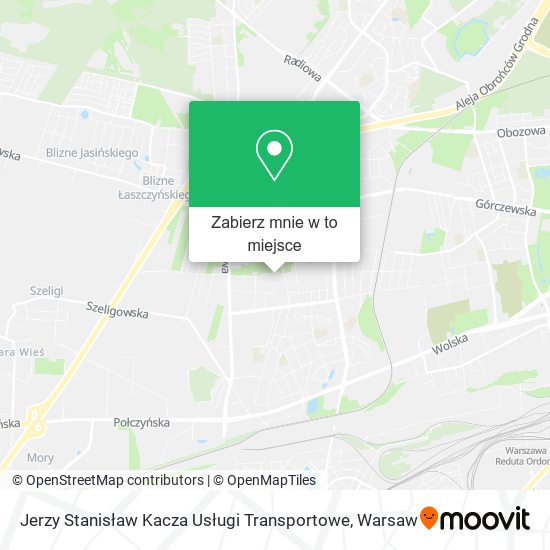 Mapa Jerzy Stanisław Kacza Usługi Transportowe