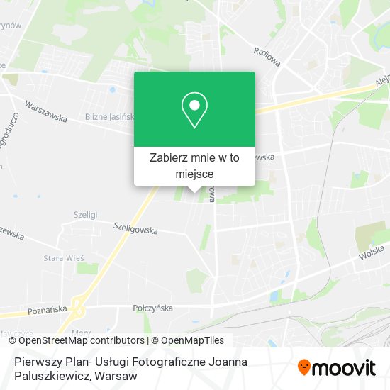 Mapa Pierwszy Plan- Usługi Fotograficzne Joanna Paluszkiewicz