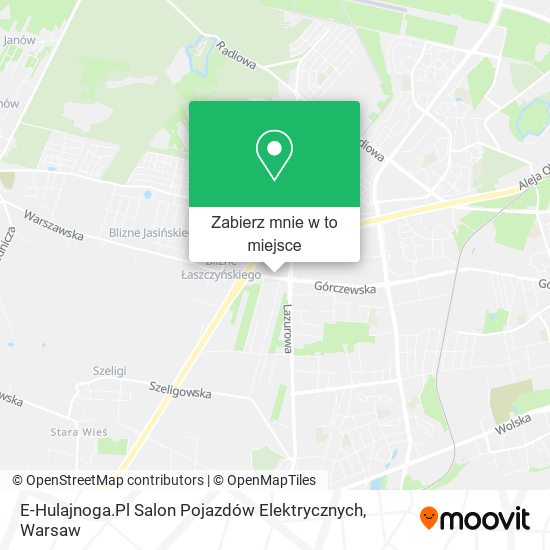 Mapa E-Hulajnoga.Pl Salon Pojazdów Elektrycznych