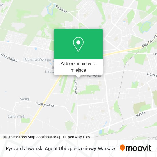 Mapa Ryszard Jaworski Agent Ubezpieczeniowy