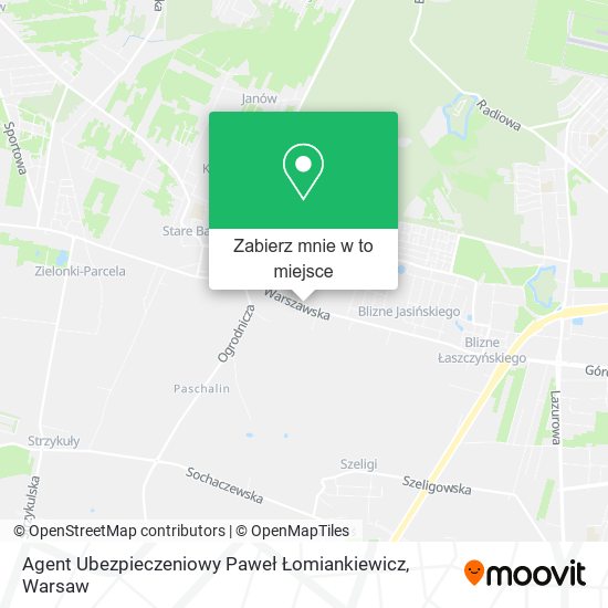 Mapa Agent Ubezpieczeniowy Paweł Łomiankiewicz