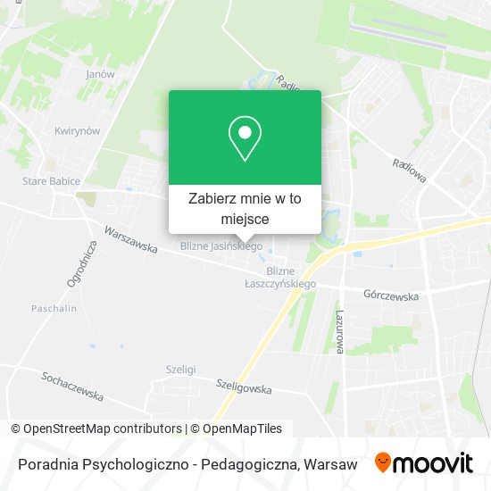 Mapa Poradnia Psychologiczno - Pedagogiczna