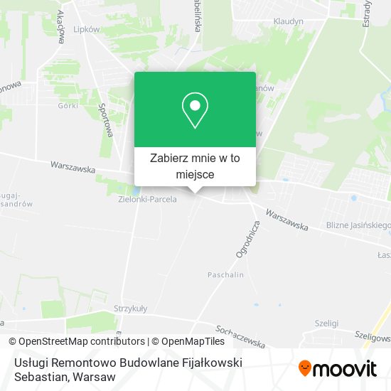 Mapa Usługi Remontowo Budowlane Fijałkowski Sebastian