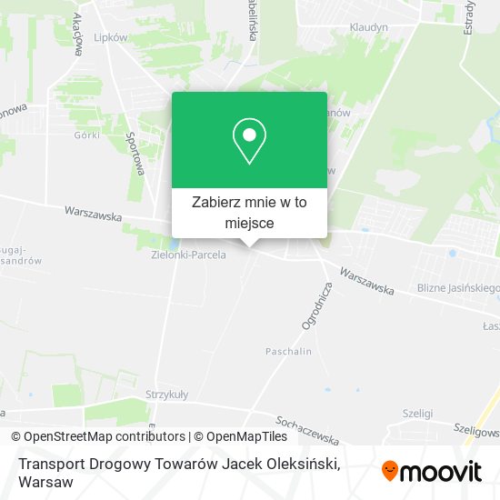 Mapa Transport Drogowy Towarów Jacek Oleksiński