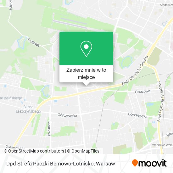 Mapa Dpd Strefa Paczki Bemowo-Lotnisko