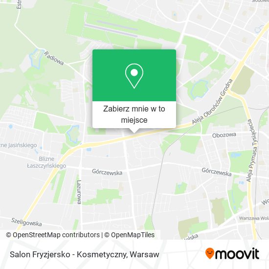 Mapa Salon Fryzjersko - Kosmetyczny