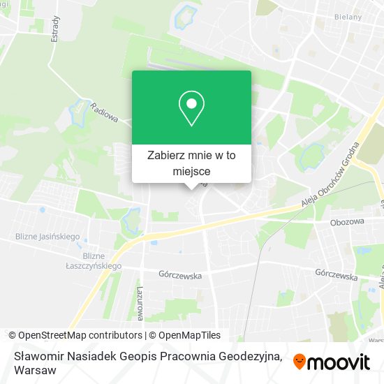 Mapa Sławomir Nasiadek Geopis Pracownia Geodezyjna