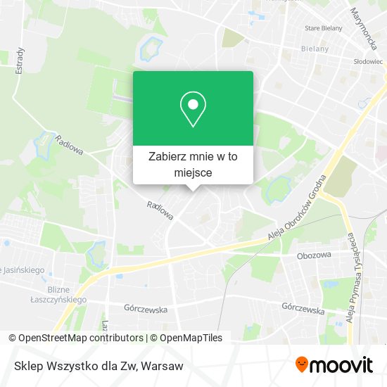 Mapa Sklep Wszystko dla Zw