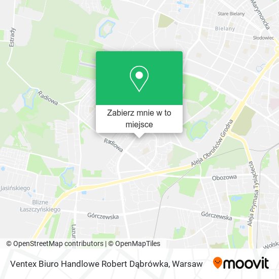 Mapa Ventex Biuro Handlowe Robert Dąbrówka