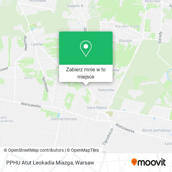 Mapa PPHU Atut Leokadia Miazga