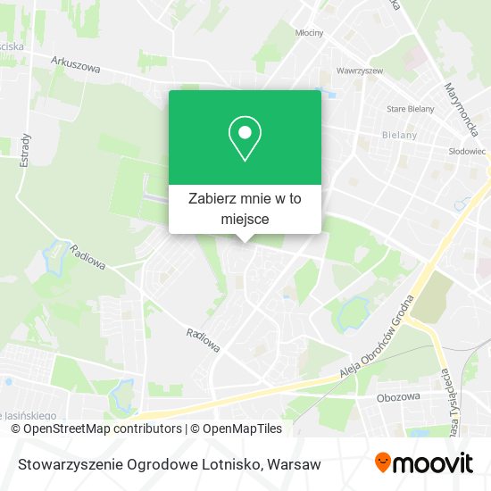 Mapa Stowarzyszenie Ogrodowe Lotnisko