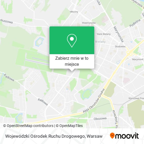 Mapa Wojewódzki Ośrodek Ruchu Drogowego