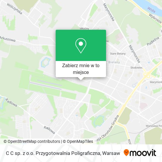 Mapa C C sp. z o.o. Przygotowalnia Poligraficzna