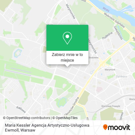 Mapa Maria Kessler Agencja Artystyczno-Usługowa Ewmoll