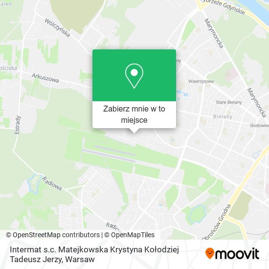 Mapa Intermat s.c. Matejkowska Krystyna Kołodziej Tadeusz Jerzy