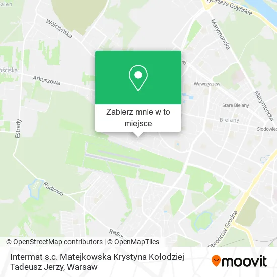 Mapa Intermat s.c. Matejkowska Krystyna Kołodziej Tadeusz Jerzy