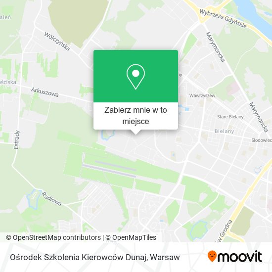 Mapa Ośrodek Szkolenia Kierowców Dunaj