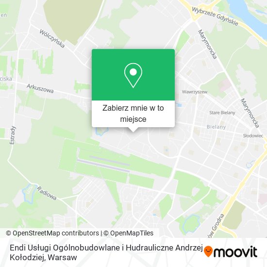 Mapa Endi Usługi Ogólnobudowlane i Hudrauliczne Andrzej Kołodziej