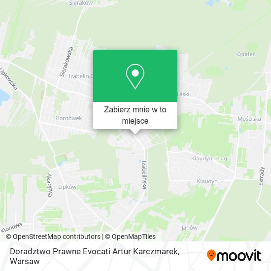 Mapa Doradztwo Prawne Evocati Artur Karczmarek