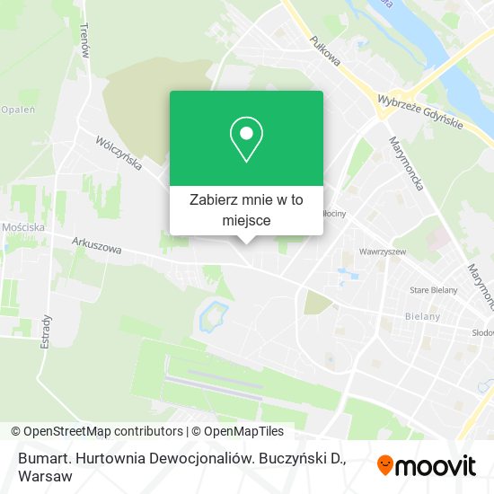 Mapa Bumart. Hurtownia Dewocjonaliów. Buczyński D.