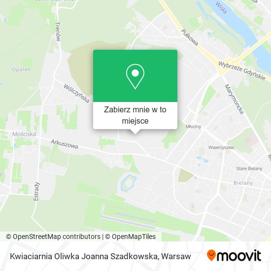 Mapa Kwiaciarnia Oliwka Joanna Szadkowska