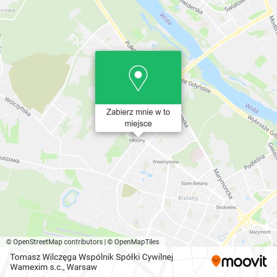 Mapa Tomasz Wilczęga Wspólnik Spółki Cywilnej Wamexim s.c.